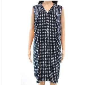 Sleeveless Shirt Dress